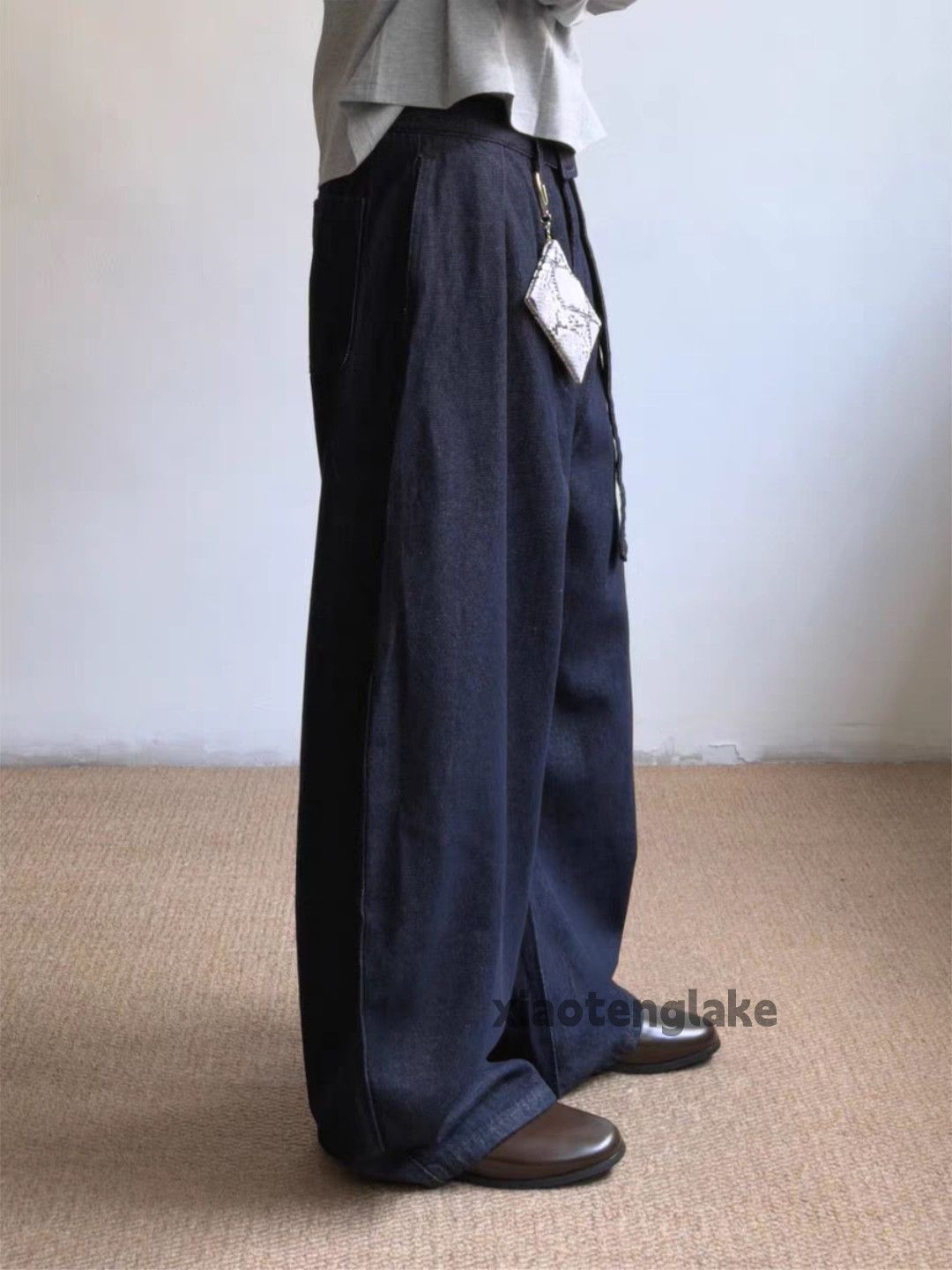Jean ltx vintage loose baggy pleated flared yuppie jeans Size US 28 / EU 44 - 5 Thumbnail