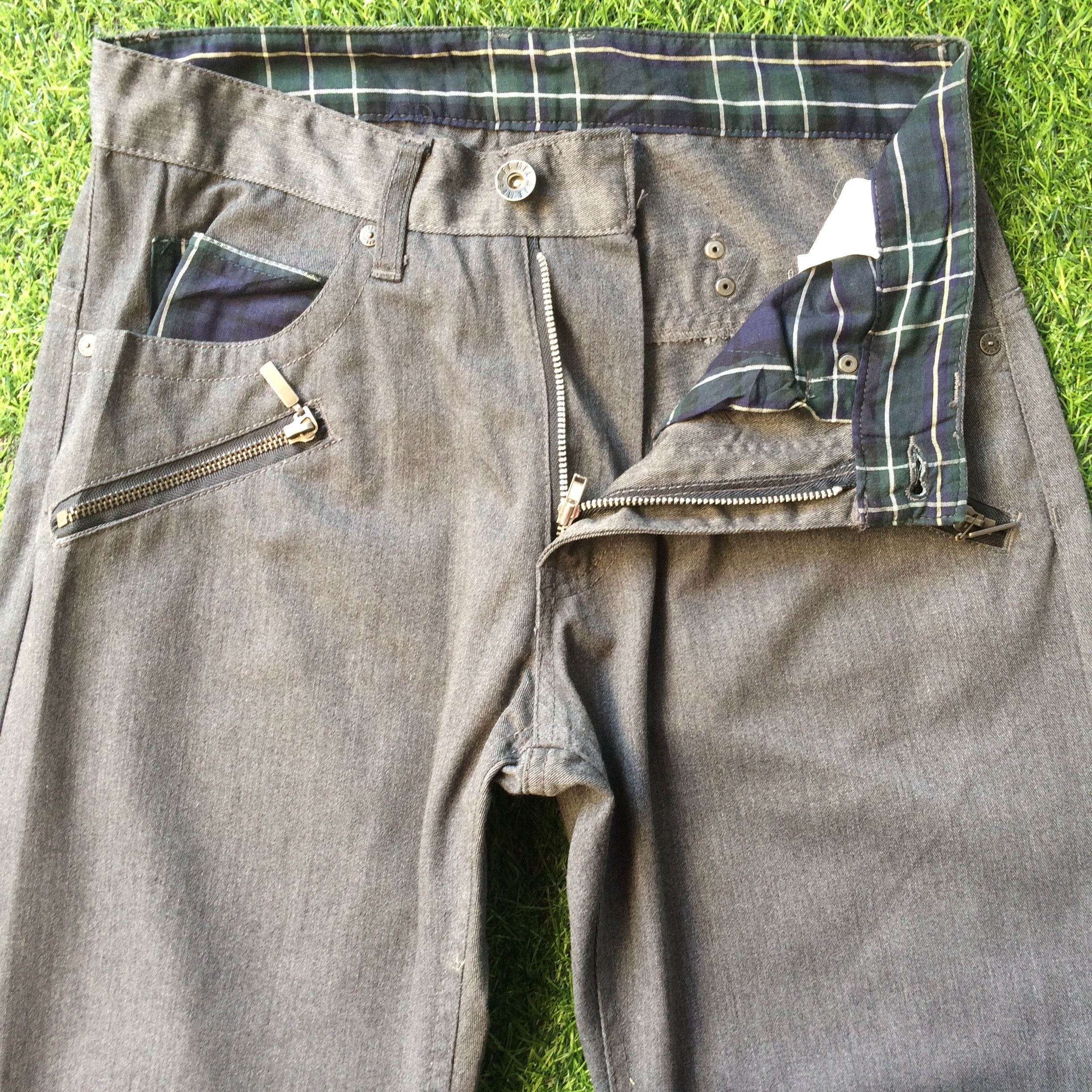 Japanese Brand Japanese Multi Zipper Pants #D-364 Size 24" / US 00 / IT 34 - 1 Thumbnail