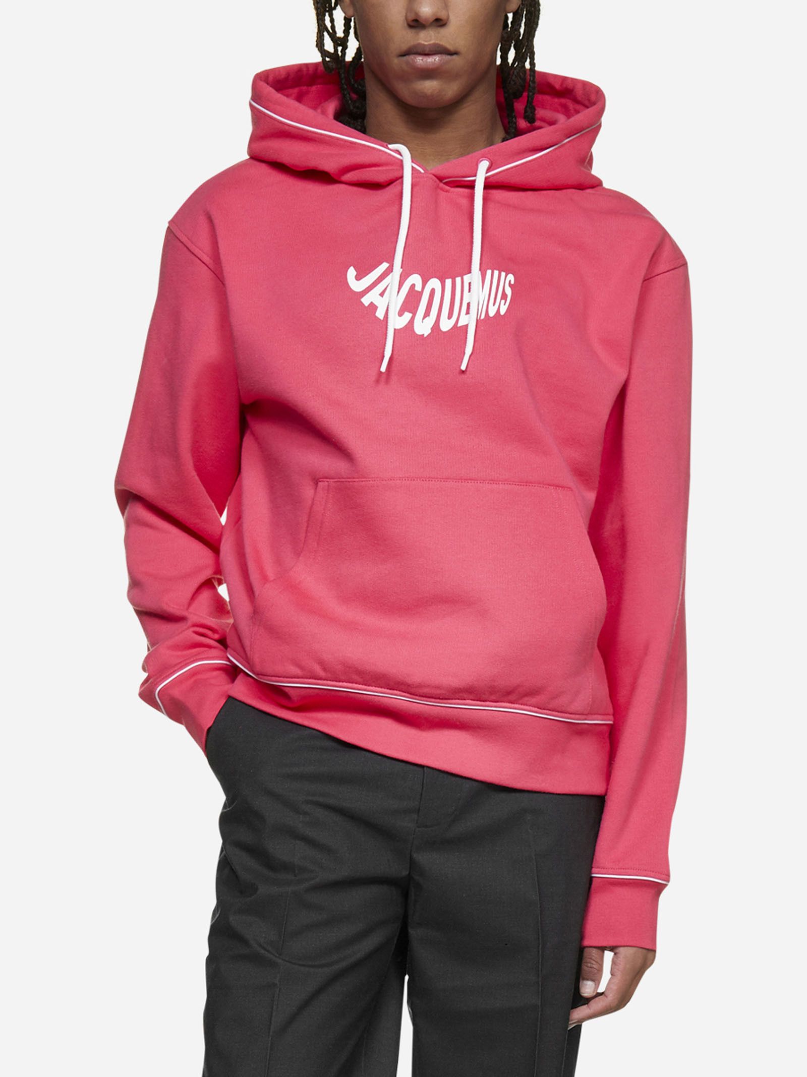 Jacquemus Pink Le Sweatshirt Vague Wave Logo Hoodie Size US XS / EU 42 / 0 - 2 Thumbnail