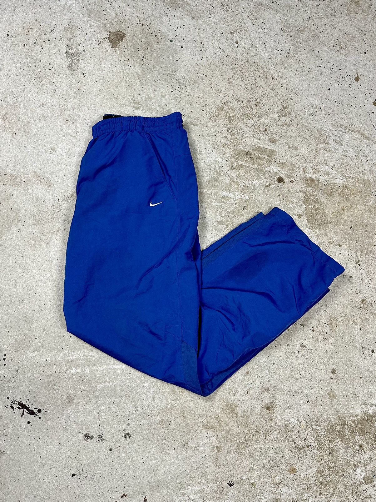 Nike × Vintage Vintage Y2K Nike Baggy Blue Track Pants Swoosh Size US 34 / EU 50 - 3 Thumbnail