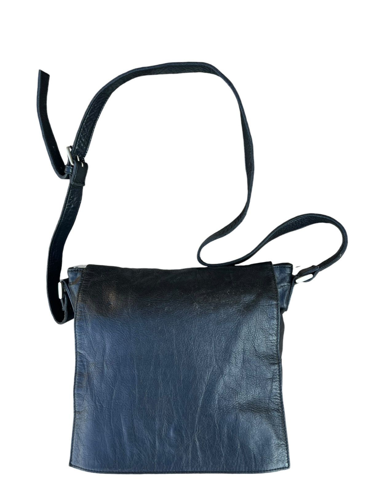 Japanese Brand × Leather Vintage pour deux ACCE. Japan Patina Leather Cargo Sling Bag Size ONE SIZE - 6 Thumbnail