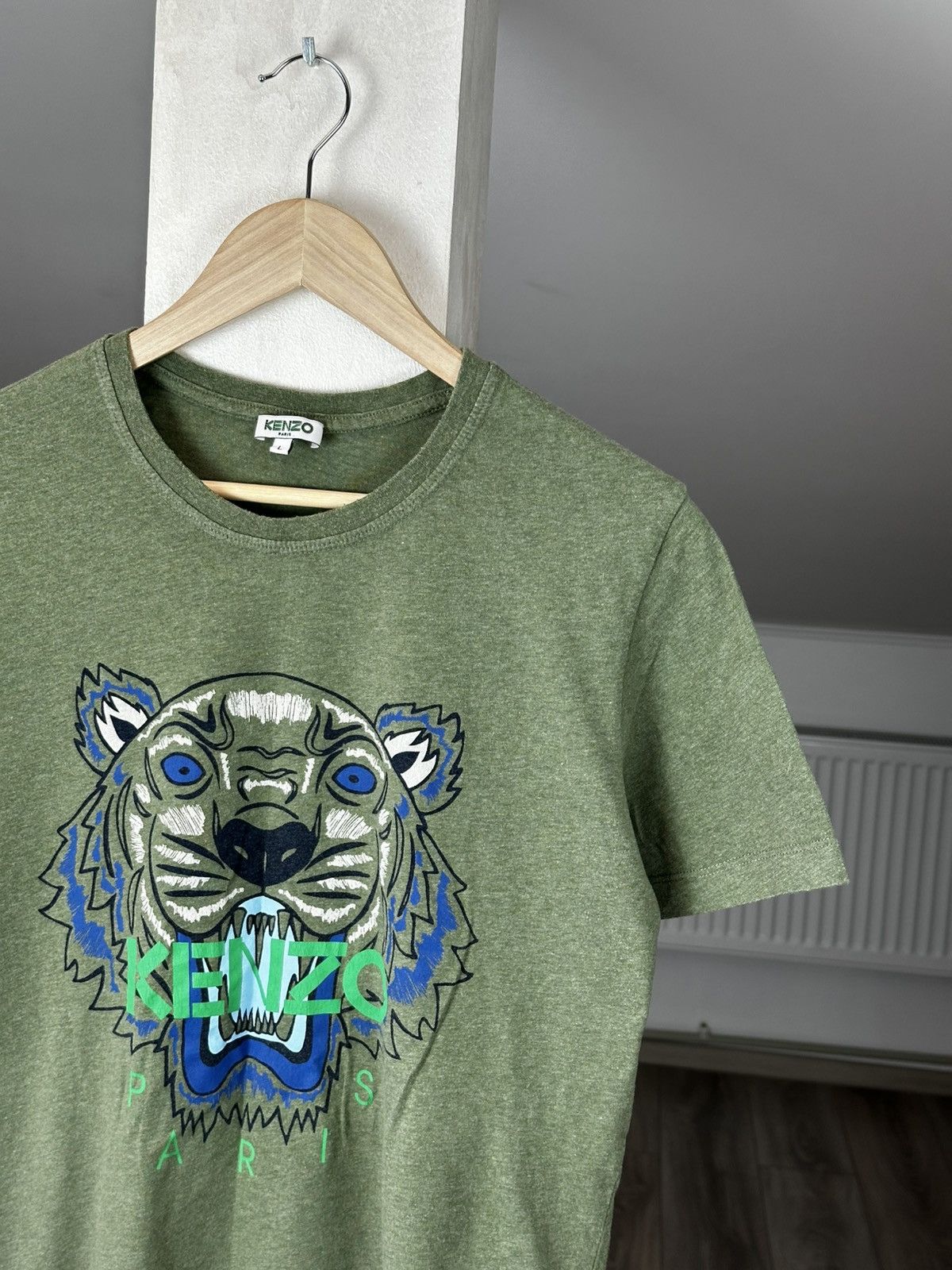 Kenzo Luxury Kenzo Tiger Logo Tee Vintage Green Size US L / EU 52-54 / 3 - 3 Thumbnail