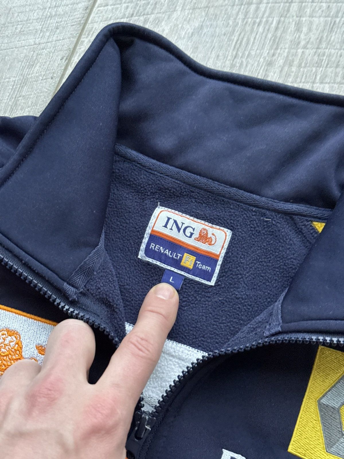 Formula 1 Vintage Renault F1 Team Pepe Jeans ING Total Fleece Jacket Size US L / EU 52-54 / 3 - 7 Thumbnail