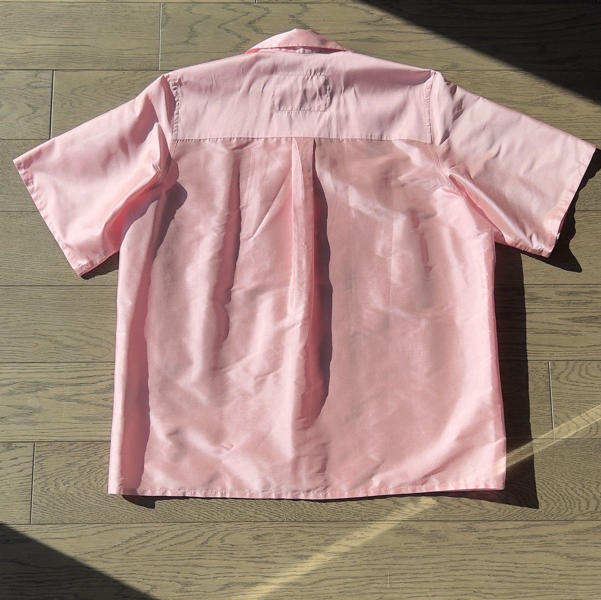 Camiel Fortgens Pink dupion silk work shirt | Grailed