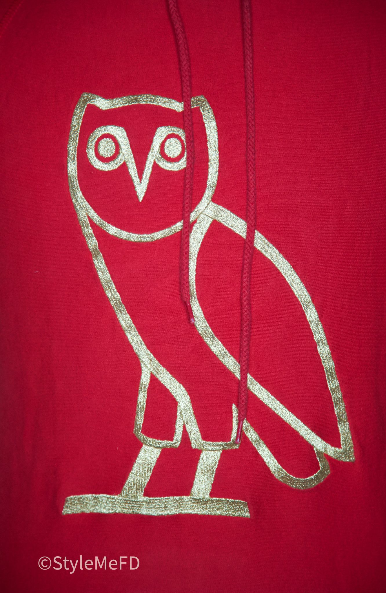 October's Very Own Men's OVO Red Hoodie w Embroidered Owl Logo Size US S / EU 44-46 / 1 - 5 Thumbnail