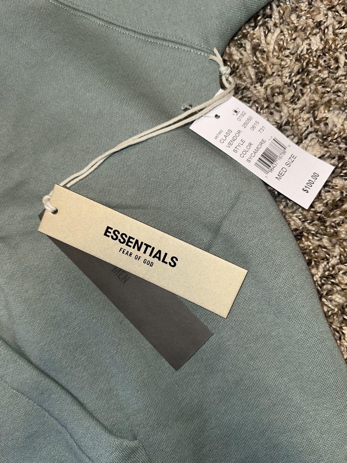 Fear of God Essentials Fear Of God Sycamore/Green Hoodie Size US M / EU 48-50 / 2 - 3 Thumbnail