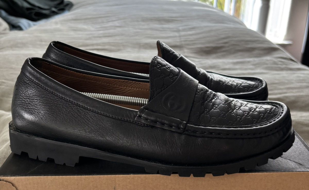 Gucci Gucci Microguccissima leather loafers Size US 9 / EU 42 - 4 Thumbnail