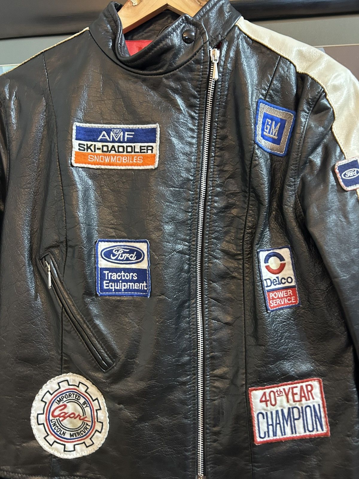 Vintage LEE TRAVOR vintage leather jacket Size L / US 10 / IT 46 - 2 Thumbnail