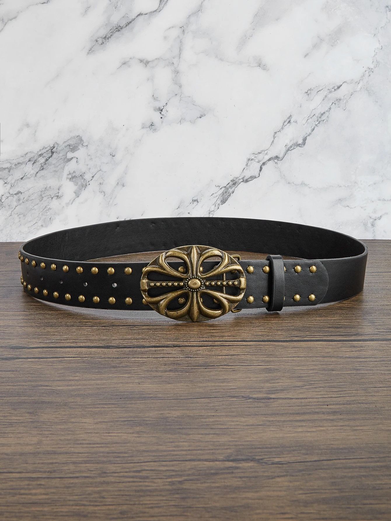 Other Bronze Metal Flower Belt Size ONE SIZE - 3 Thumbnail