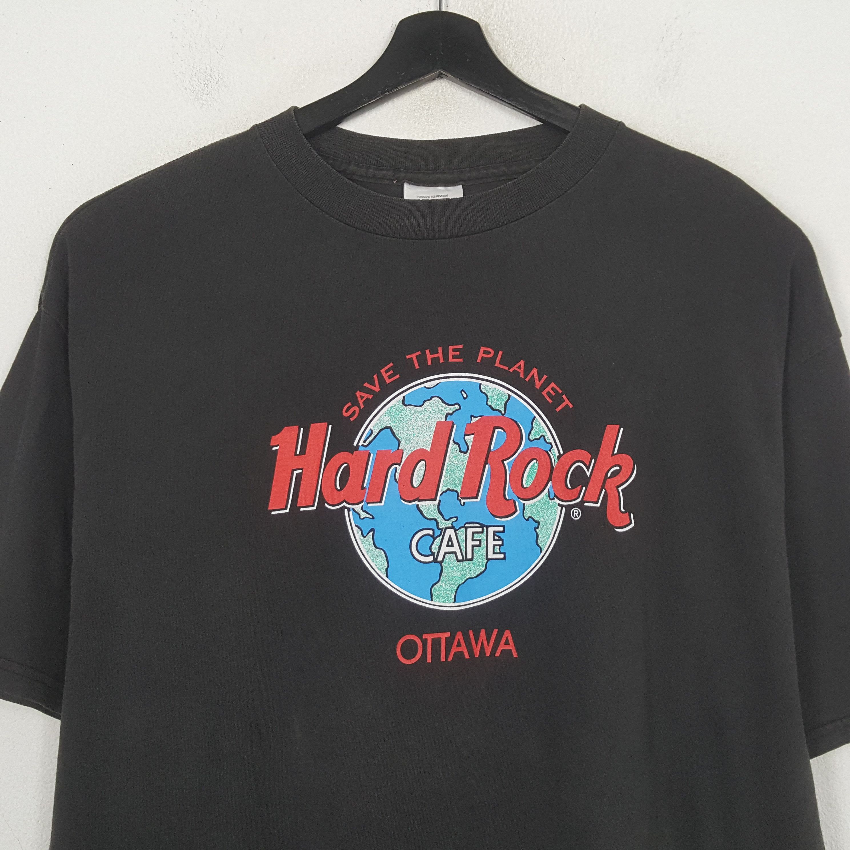 Tultex Hard Rock Cafe Ottawa Save The Planet Vintage Tshirt C301N15 Size US XL / EU 56 / 4 - 2 Thumbnail