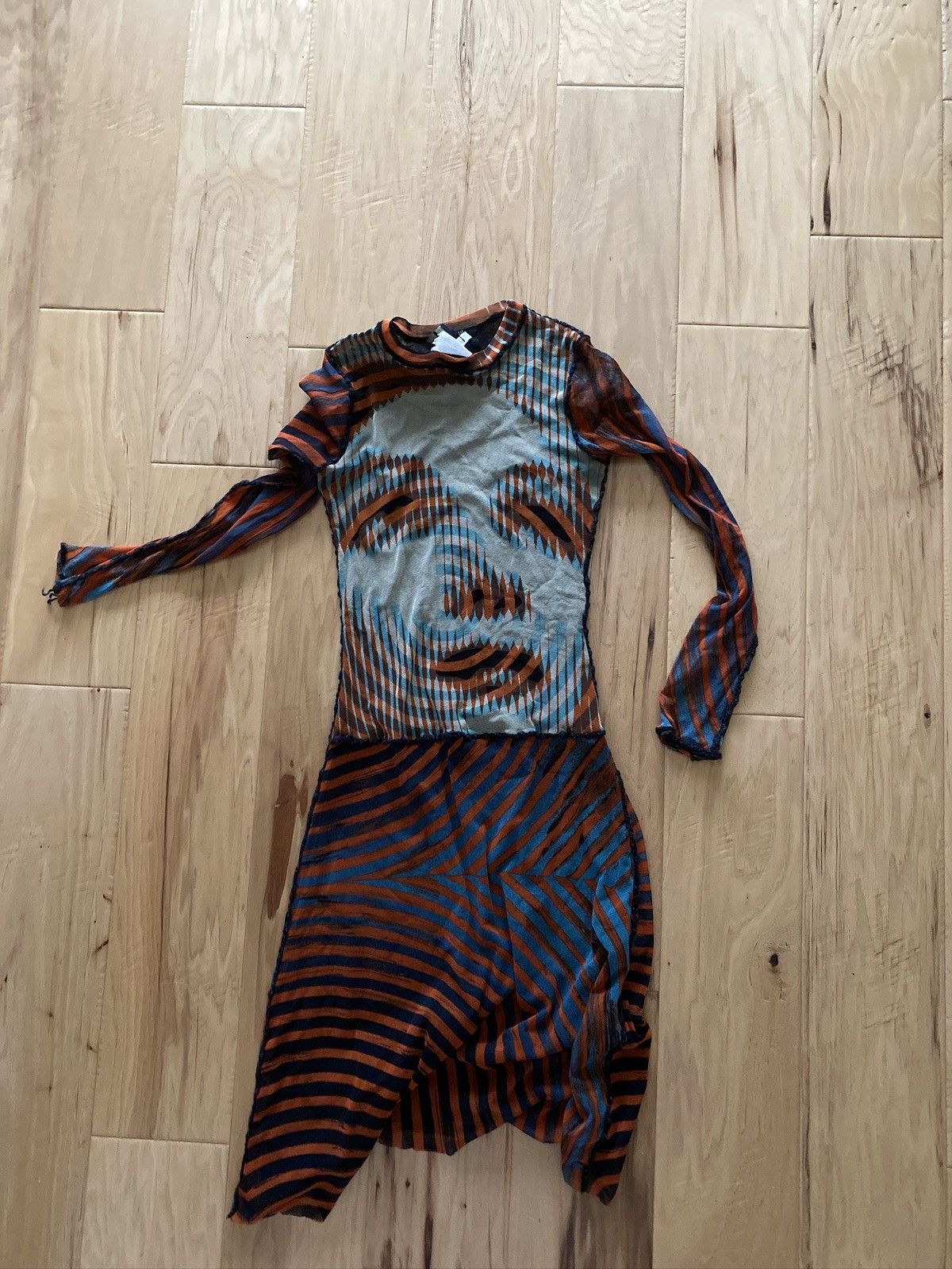 Jean Paul Gaultier Jean Paul Gaultier Greta Garbo Mesh Dress AW 01 Sz S Size S / US 4 / IT 40 - 1 Preview