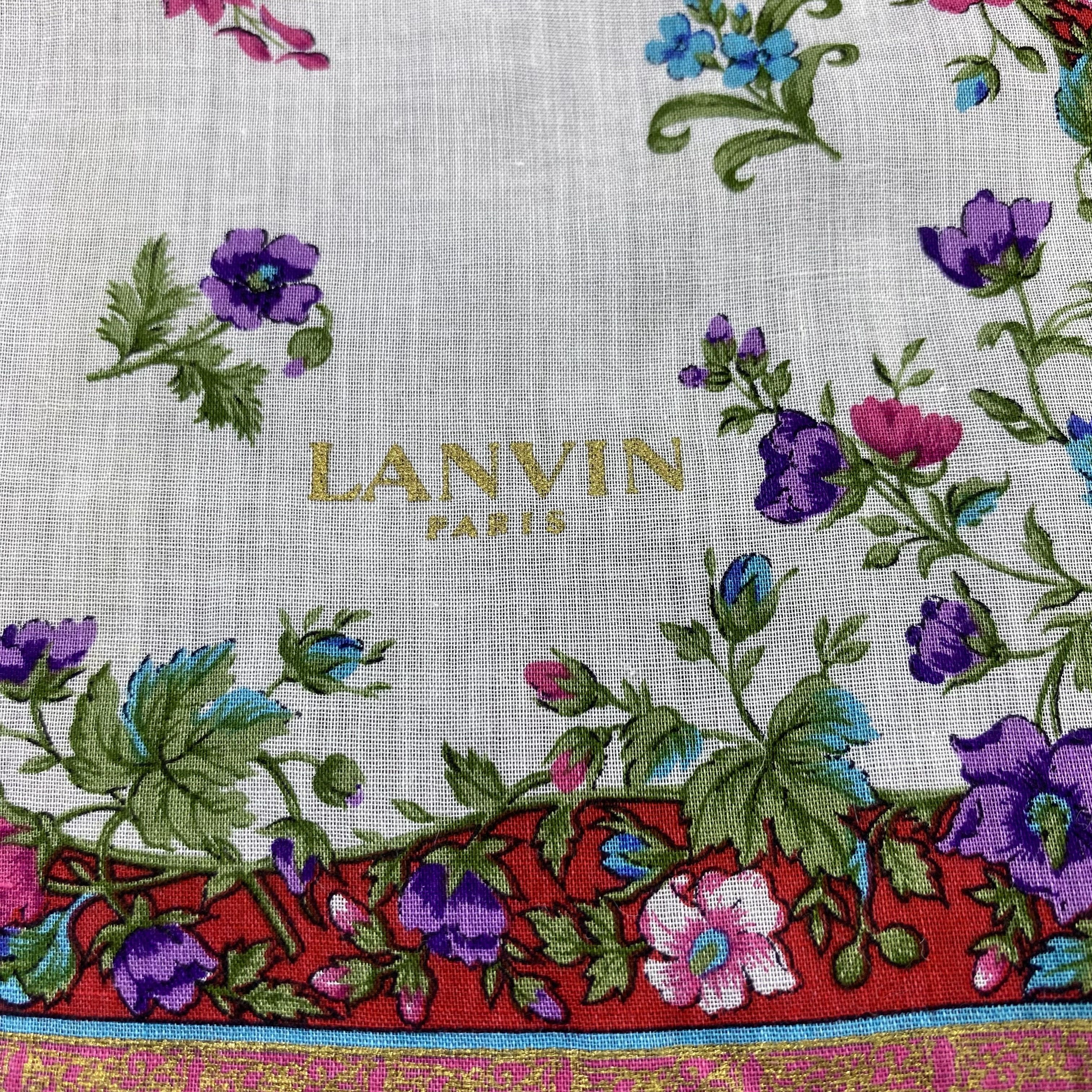Lanvin Lanvin Handkerchief Neckerchief Bandana-B1690 Size ONE SIZE - 7 Thumbnail