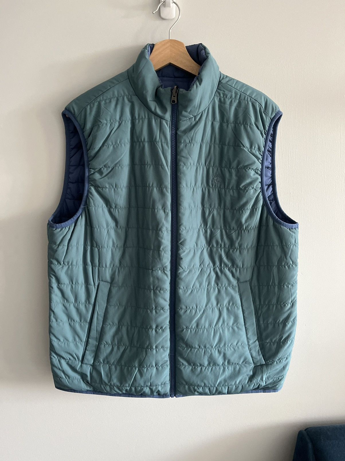 Brooks Brothers Brooks Brothers Reversible Teal/Blue Insulated Vest Size US XL / EU 56 / 4 - 5 Thumbnail