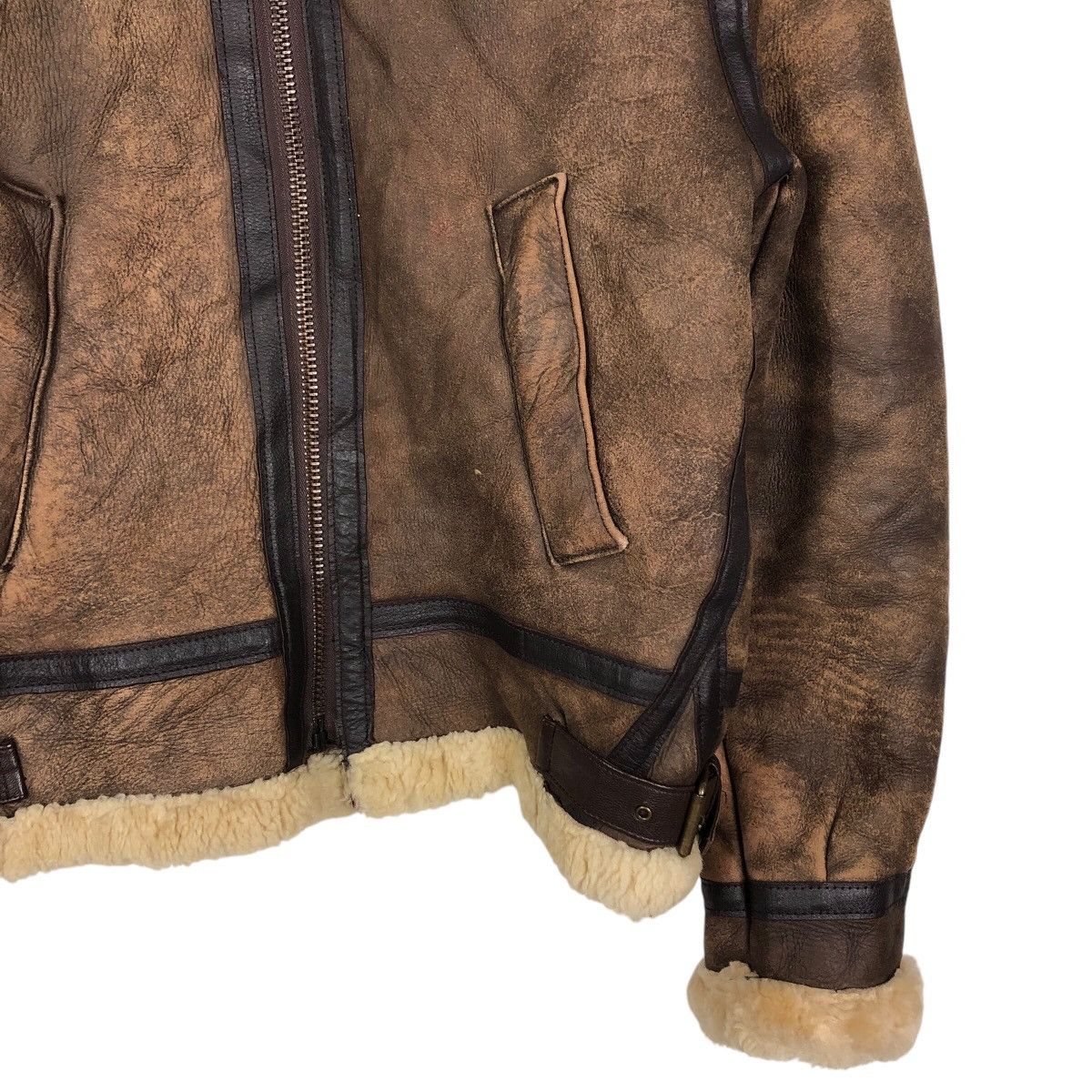 Aero Leathers × Vintage Vintage B3 Leather Jacket Shearling Cooper Genuine Made Usa Size US S / EU 44-46 / 1 - 6 Thumbnail