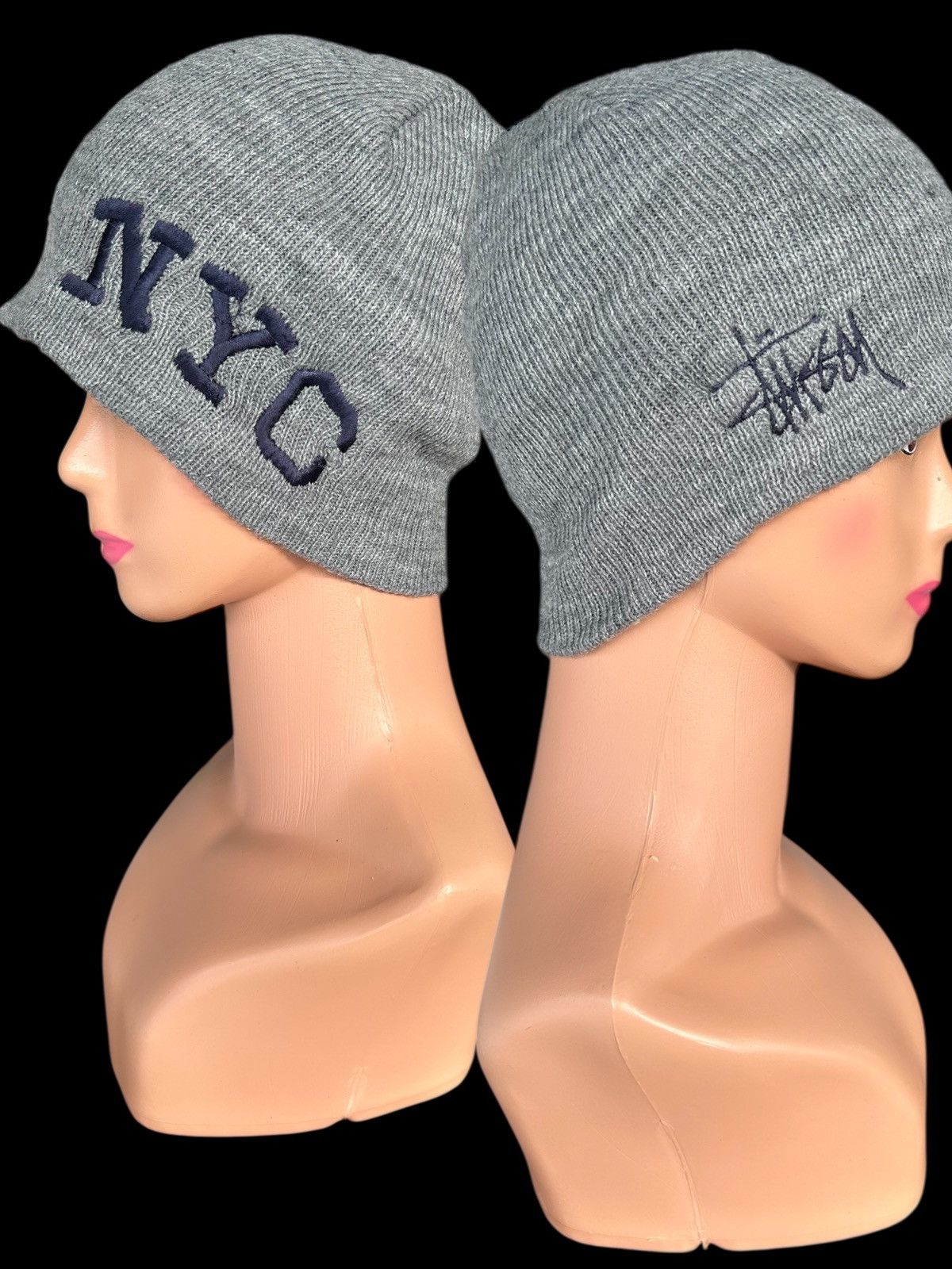 Japanese Brand × Stussy × Vintage Vintage Stussy NYC Made in Usa Beanie Hats Size ONE SIZE - 1 Thumbnail