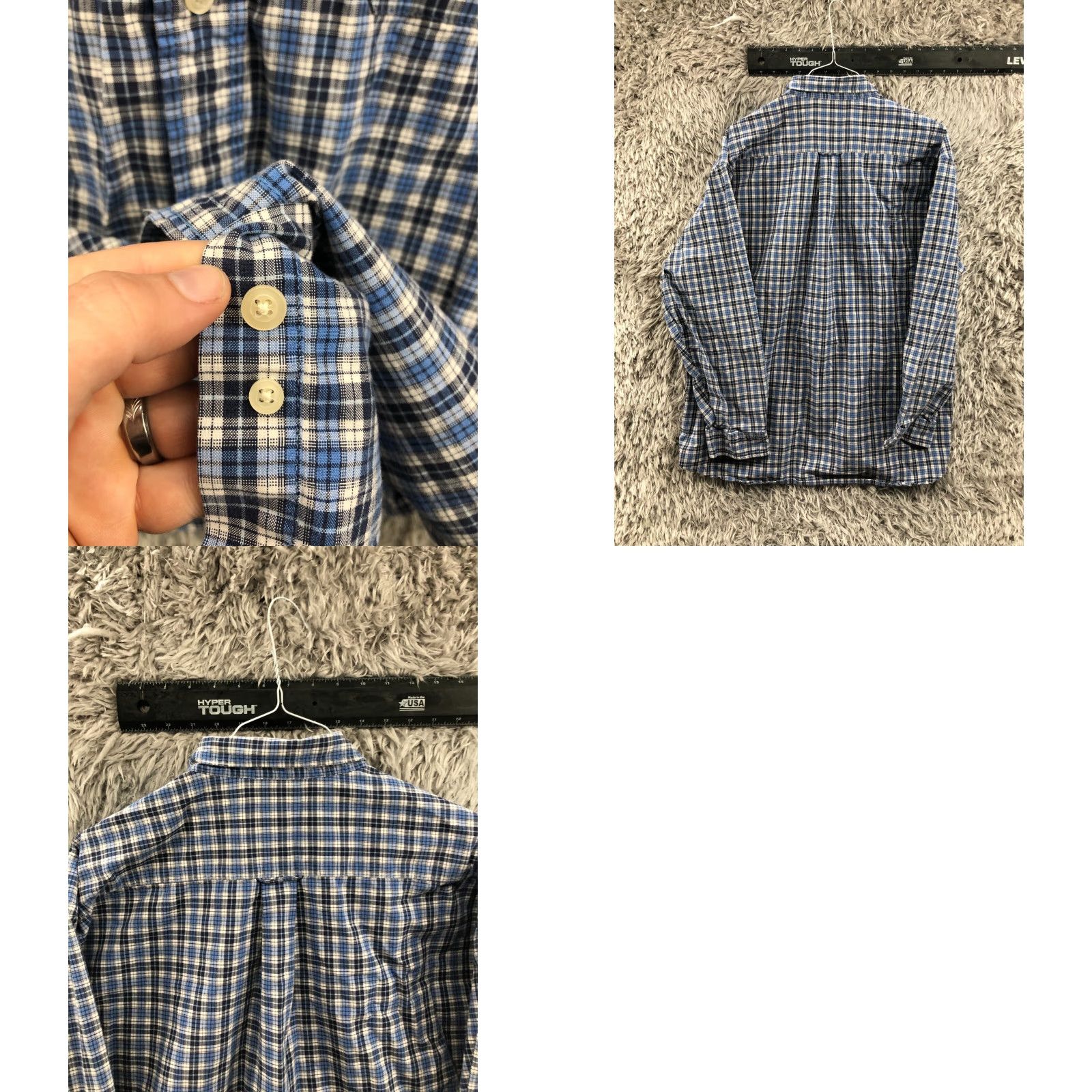 Vintage Sonoma Oxford Shirt XL Mens Long Sleeve Button Down Blue Plaid Shirt Size US XL / EU 56 / 4 - 8 Thumbnail
