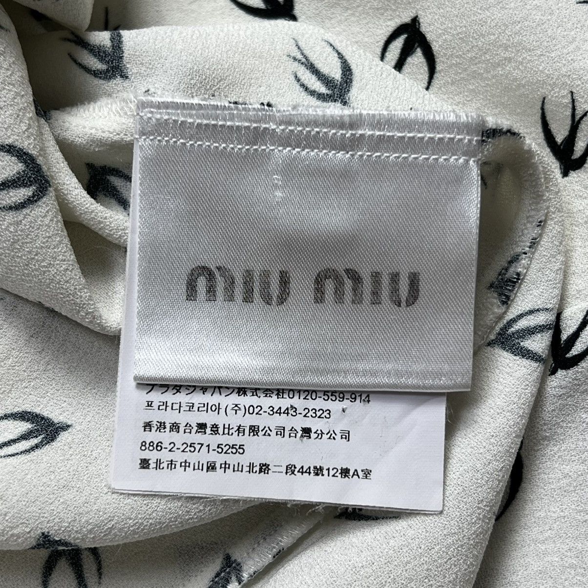 Miu Miu Miu Miu - Fall/2016 Black swallowtail Bird - Blouse Size XS / US 0-2 / IT 36-38 - 12 Thumbnail