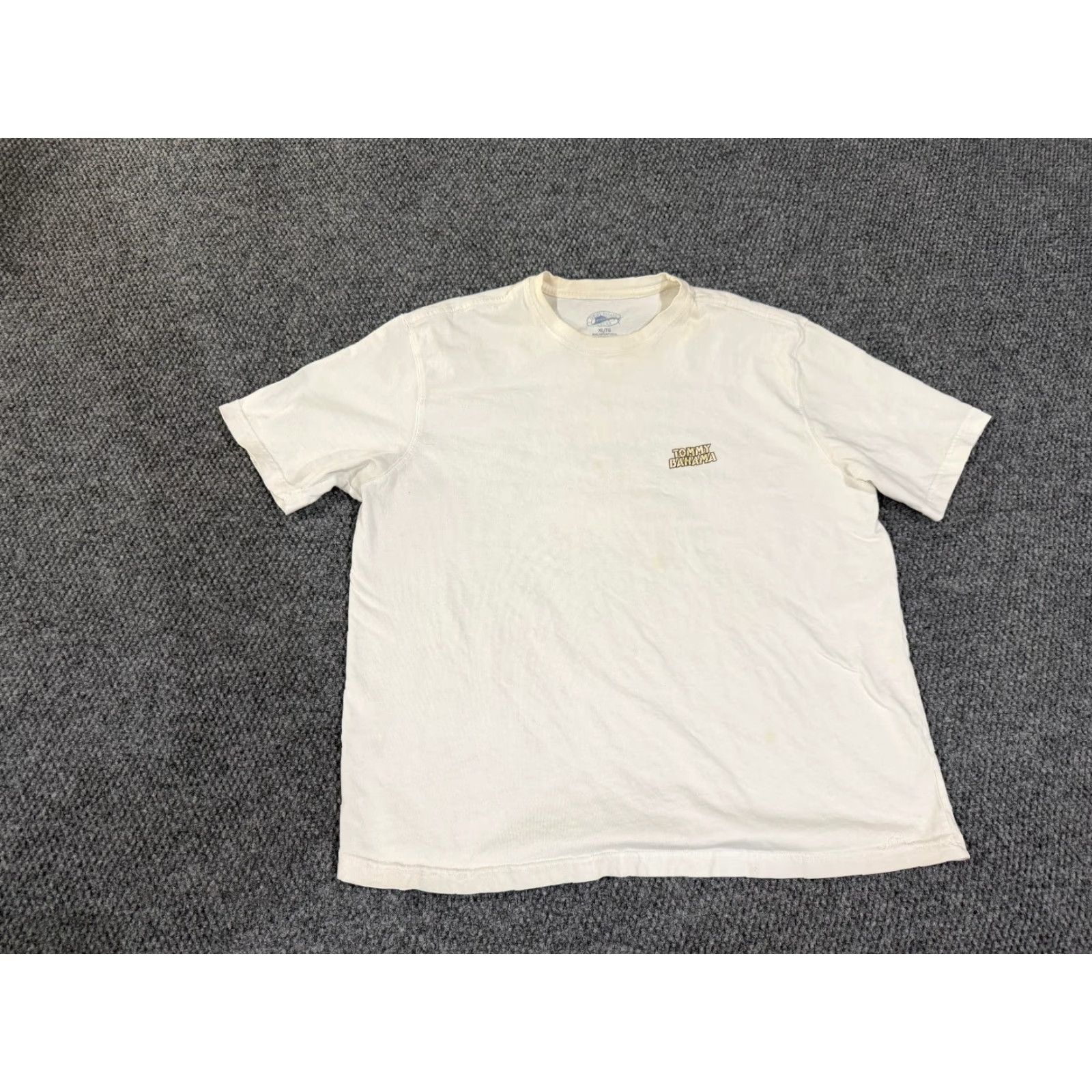 Tommy Bahama Tommy Bahama T Shirt Mens XL White Short Sleeve Graphic Grill Sergeant Casual Size US XL / EU 56 / 4 - 3 Thumbnail
