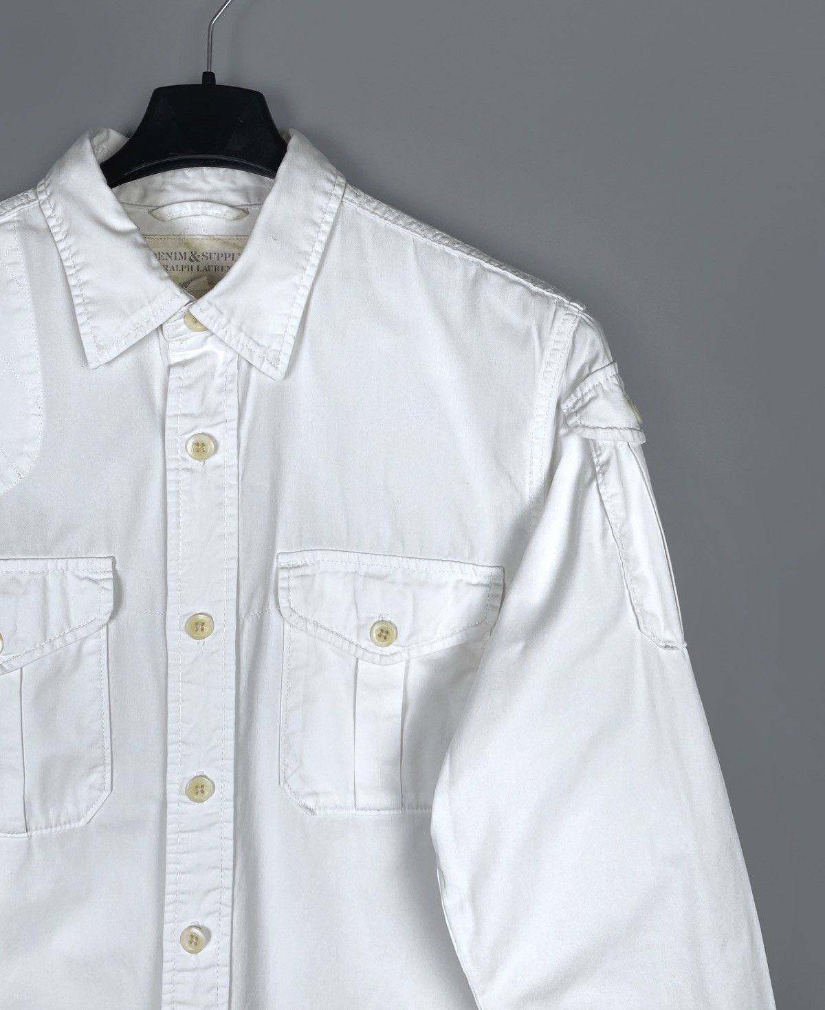 Ralph Lauren Denim & Supply Ralph Lauren White Multipocket Shirt Size L Size US M / EU 48-50 / 2 - 3 Thumbnail