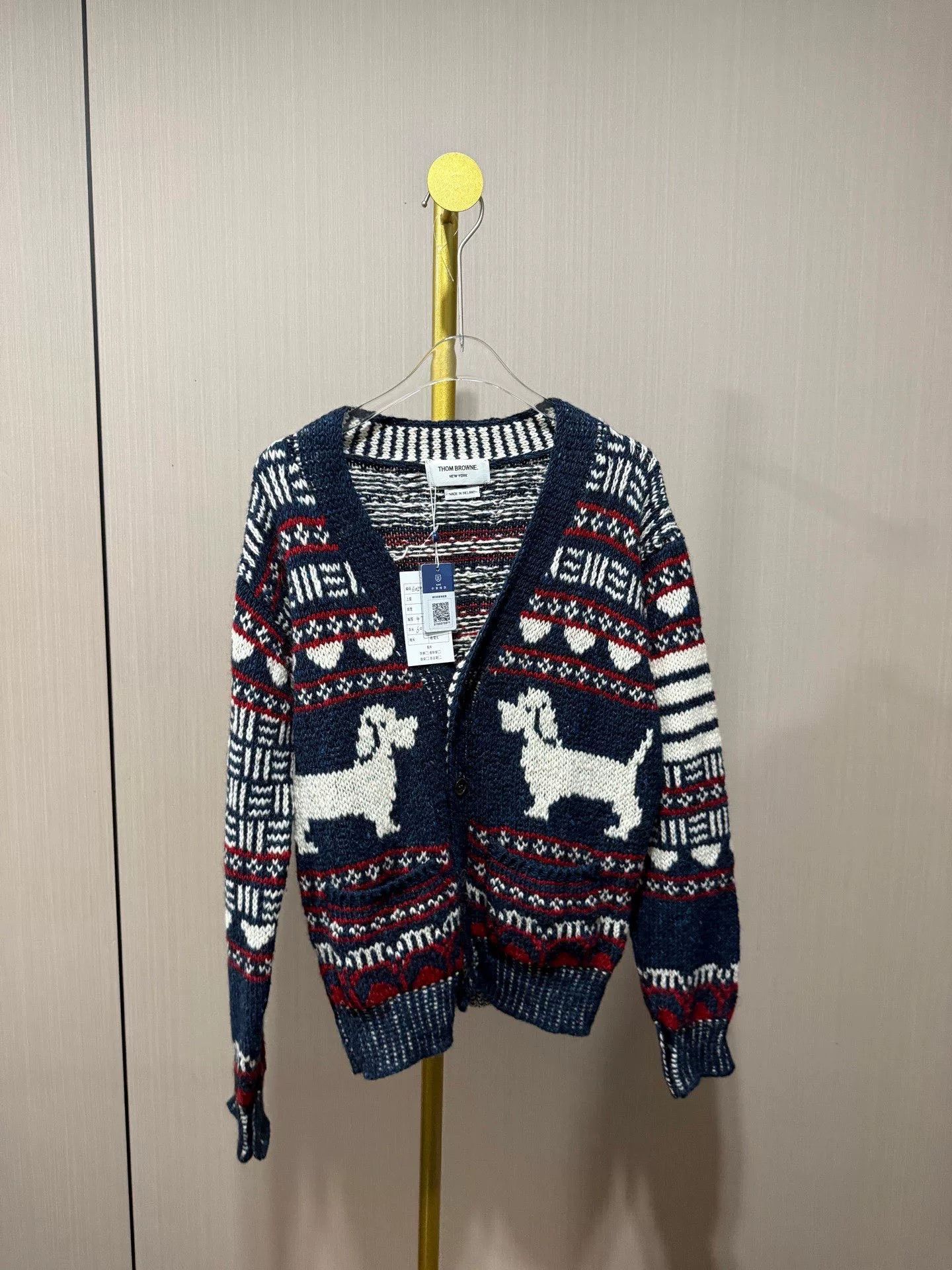 Thom Browne Thom Browne Wool Dog Cardigan Size US S / EU 44-46 / 1 - 1 Thumbnail