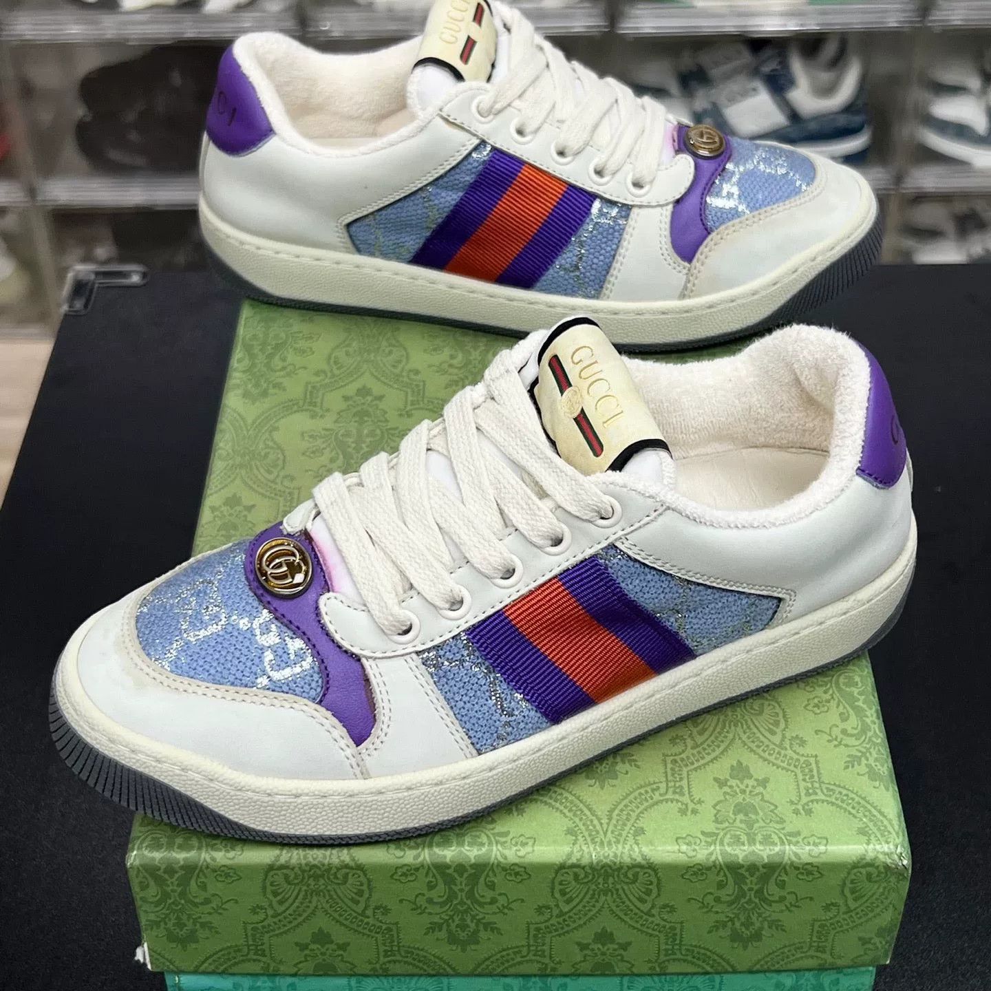 Gucci Gucci Purple Shoes Low Top High Top Size US S / EU 44-46 / 1 - 1 Thumbnail