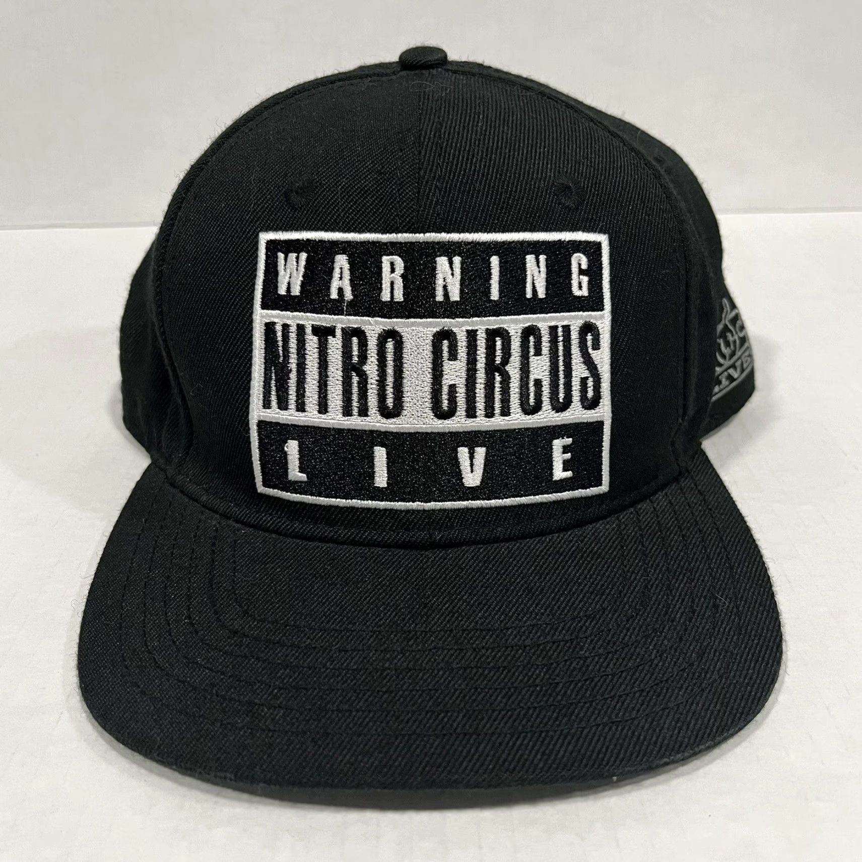 Olive Nitro Circus Hat Cap Snap Back Black Adjustable Embroidered BMX Skate Live Show Size ONE SIZE - 2 Thumbnail
