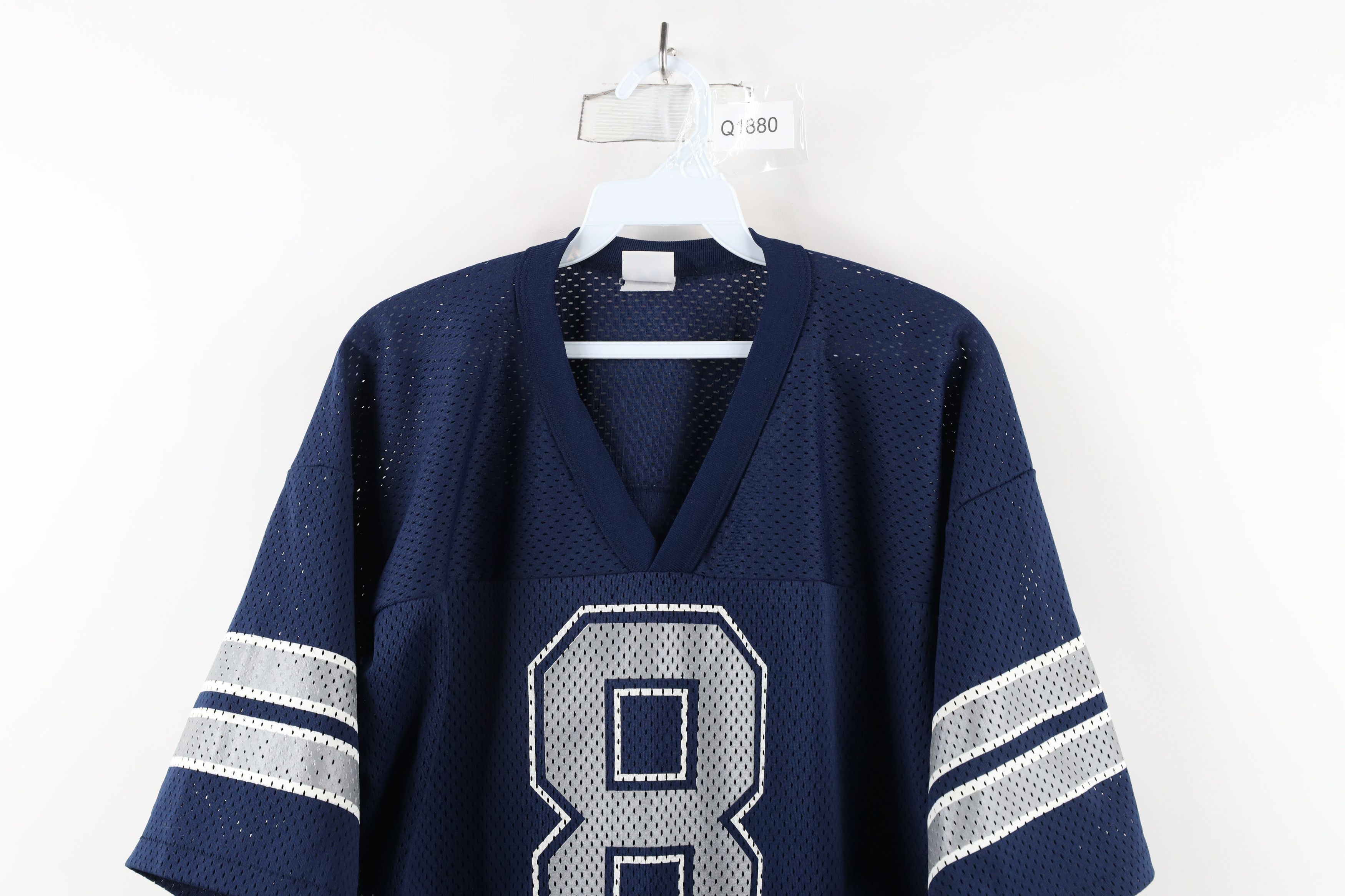 Vintage Vintage 90s Dallas Cowboys Football Jersey Blue USA #8 Size US L / EU 52-54 / 3 - 2 Thumbnail