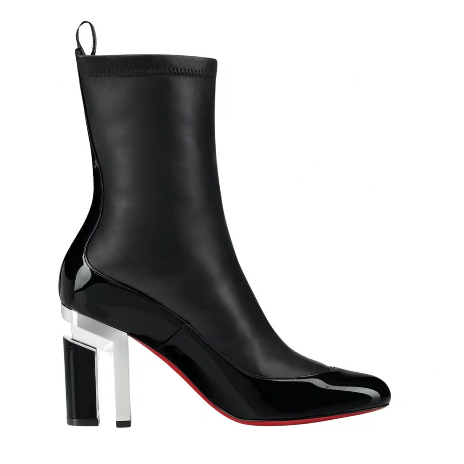 Christian Louboutin Bootnik 85 Black Patent Leather Stretch Ankle Heel Boot 36.5 Size US 6.5 / IT 36.5 - 1 Thumbnail