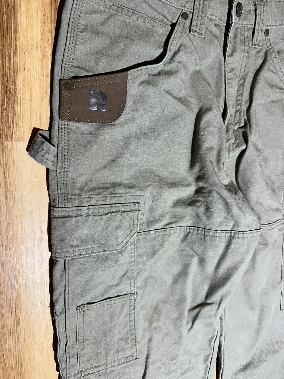 Wrangler Wrangler Riggs Workwear Tan Cargo Pants Size US 33 - 4 Thumbnail