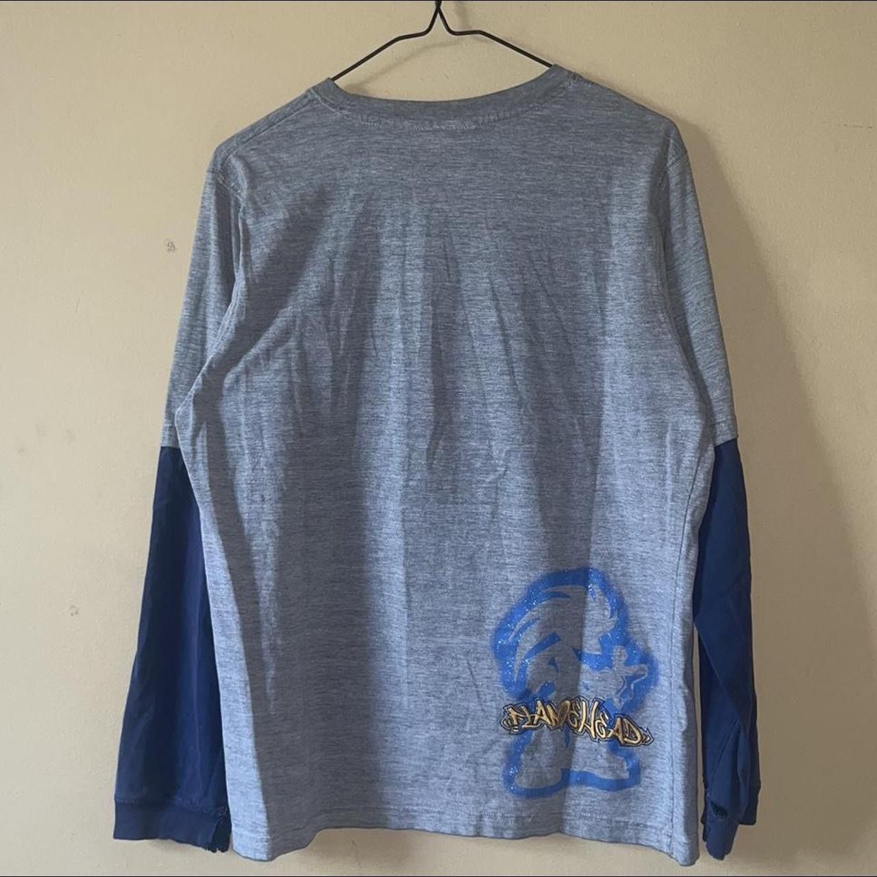 JNCO × Vintage Vintage 90s Y2K Flamehead Cartoon Punk Skate Longsleeve Tee Size US M / EU 48-50 / 2 - 2 Thumbnail