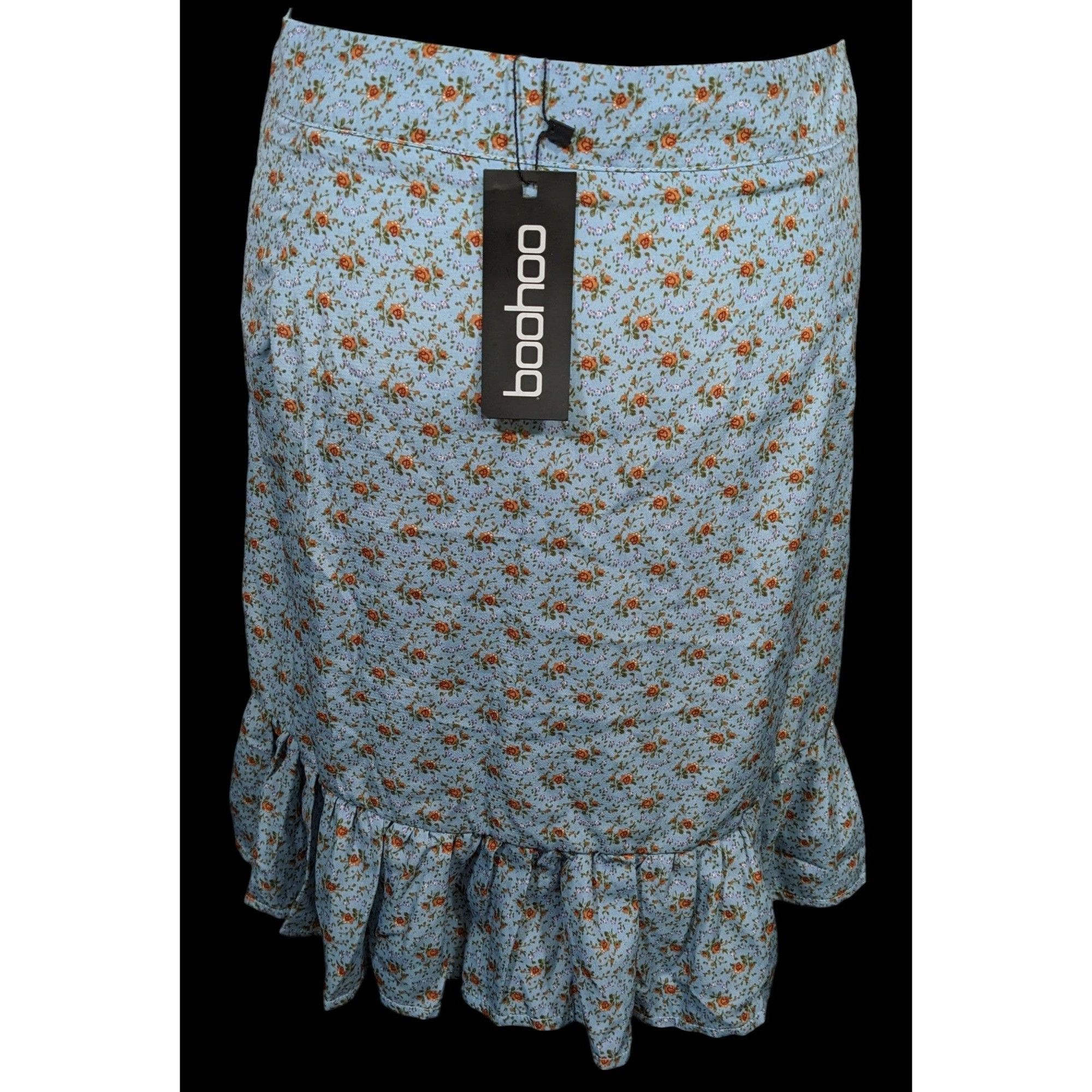Boohoo Cottagecore Floral Ruched Ruffle Skirt by Boohoo Size 37" - 2 Thumbnail