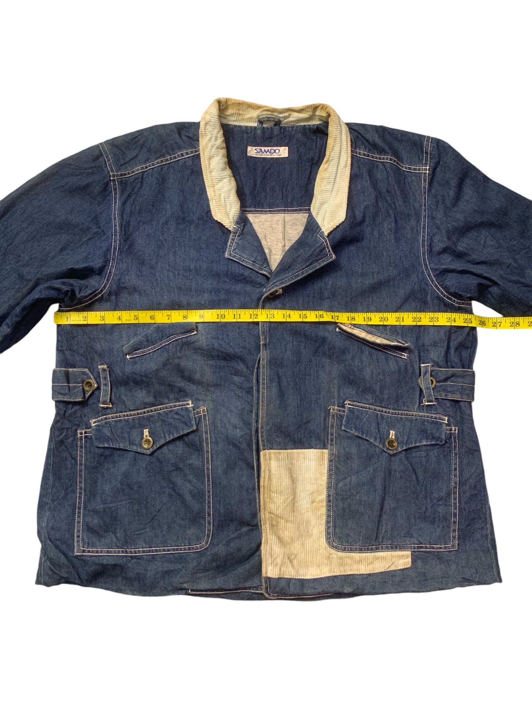 Japanese Brand Rare Design Vintage Samdo Denim Jackets Size XL / US 12-14 / IT 48-50 - 11 Thumbnail