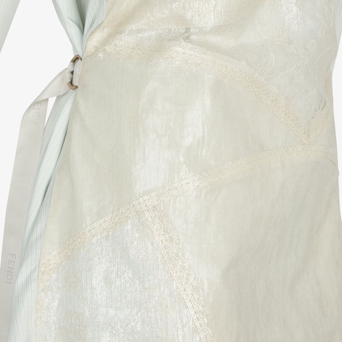 Fendi o1s1wg111224 Dress in White Size S / US 4 / IT 40 - 3 Thumbnail