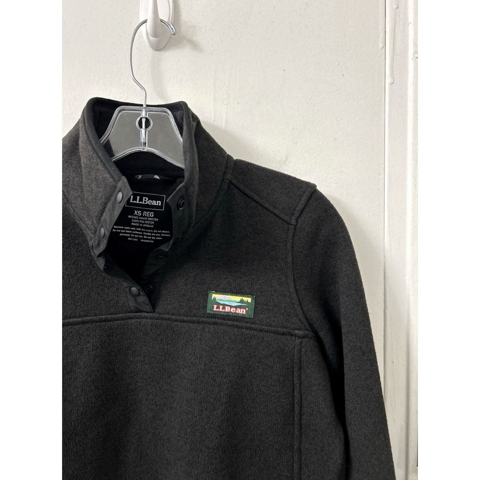 Vintage VINTAGE LL Bean Sweater Fleece Pullover Womens XS Black Jacket Long Sleeve 292726 Size XS / US 0-2 / IT 36-38 - 4 Thumbnail