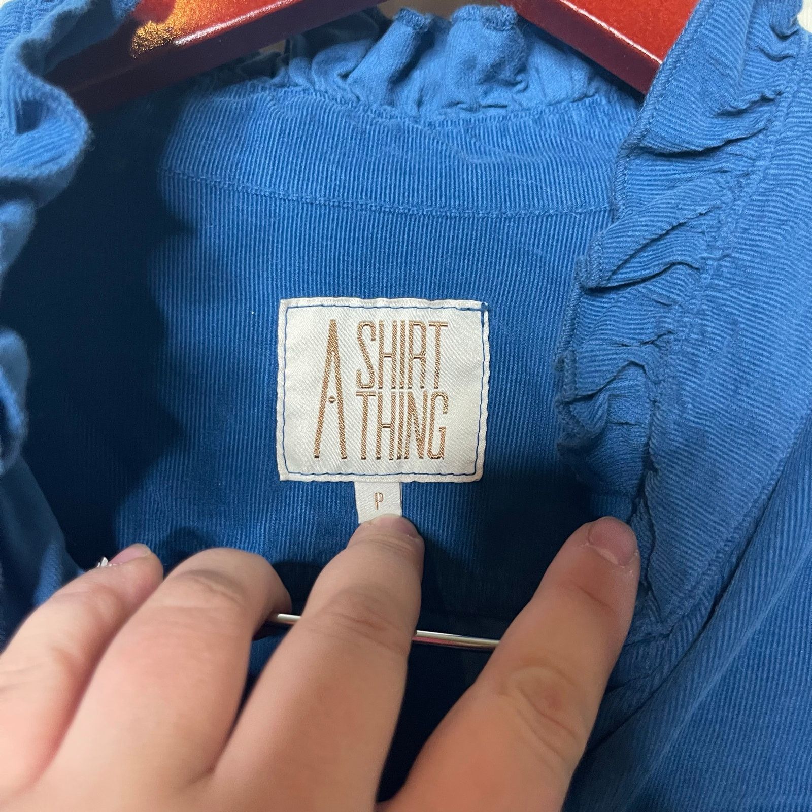Other A Shirt Thing Baby Corduroy Peggy Shirt in Blue sz P XS Size XS / US 0-2 / IT 36-38 - 2 Thumbnail