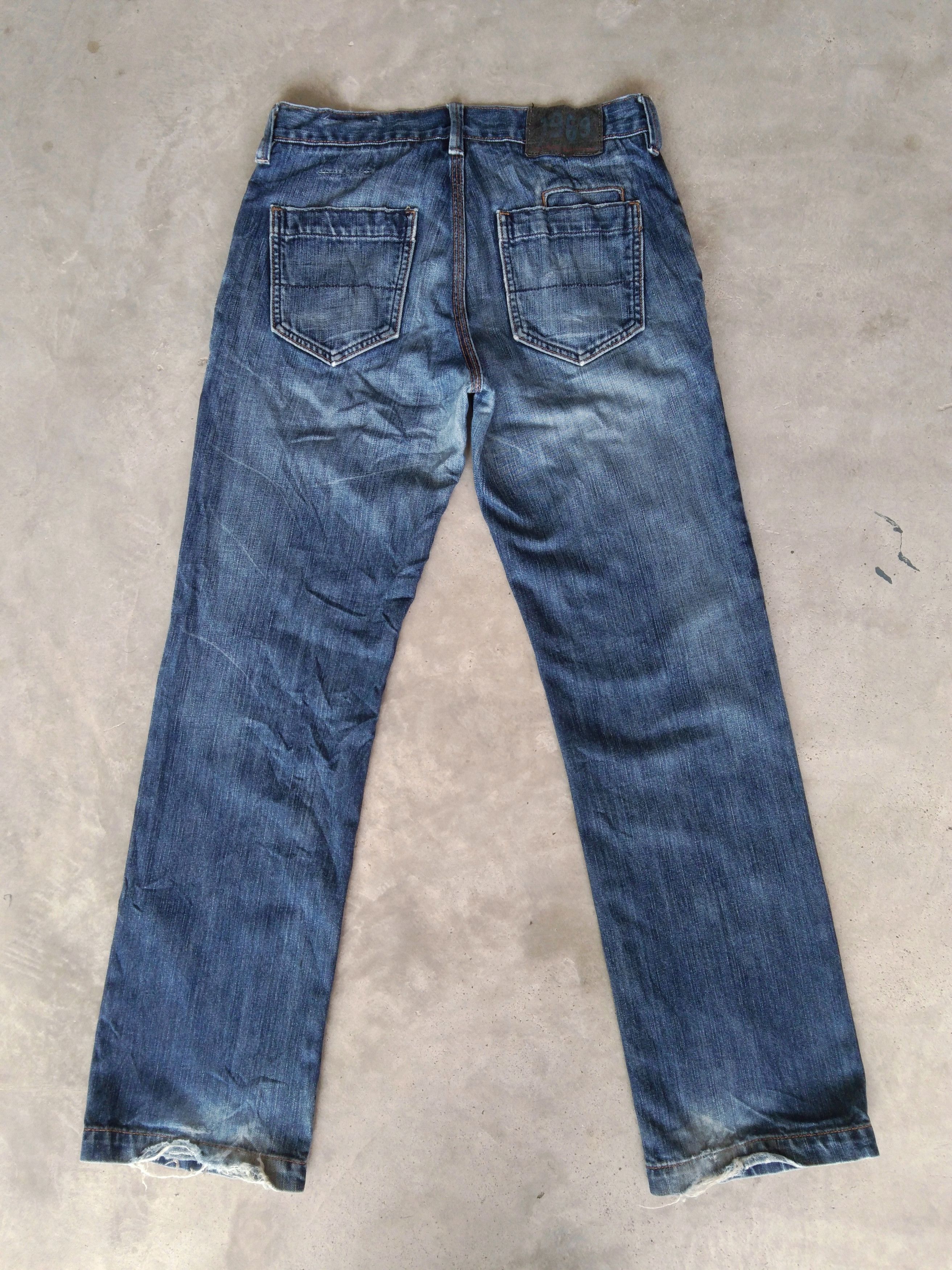 Gap Vintage Gap Straight Leg Button Fly Blue Washed Jeans 30x30 Size US 30 / EU 46 - 2 Thumbnail