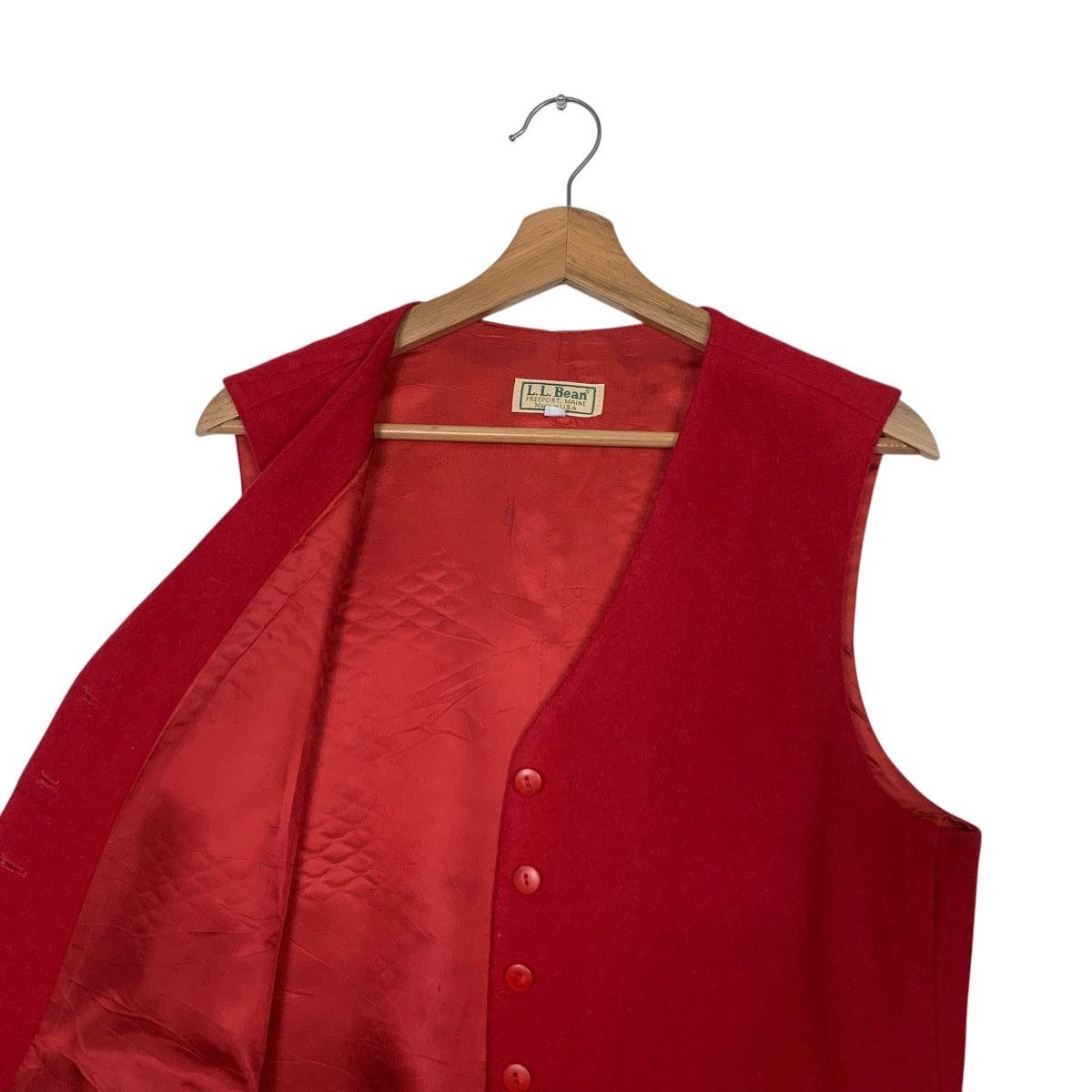 L.L. Bean L.L.BEAN Vest Button Jacket#2935-C133 Size M / US 6-8 / IT 42-44 - 8 Thumbnail
