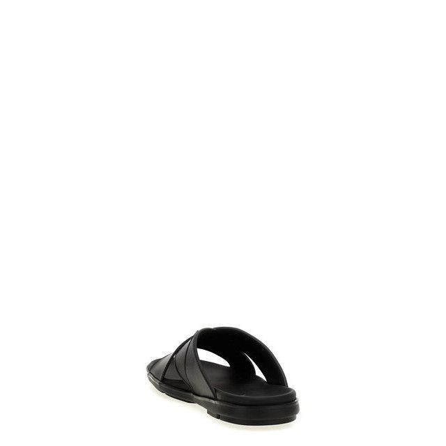 Prada PRADA Black Crisscross Slides New & Authentic (Men's size:7; Size US 7 / EU 40 - 3 Thumbnail
