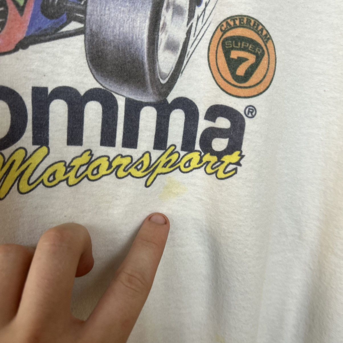 NASCAR Vintage Comma Racing Motorsport Big logo 90’s tee size XL Size US XL / EU 56 / 4 - 5 Thumbnail