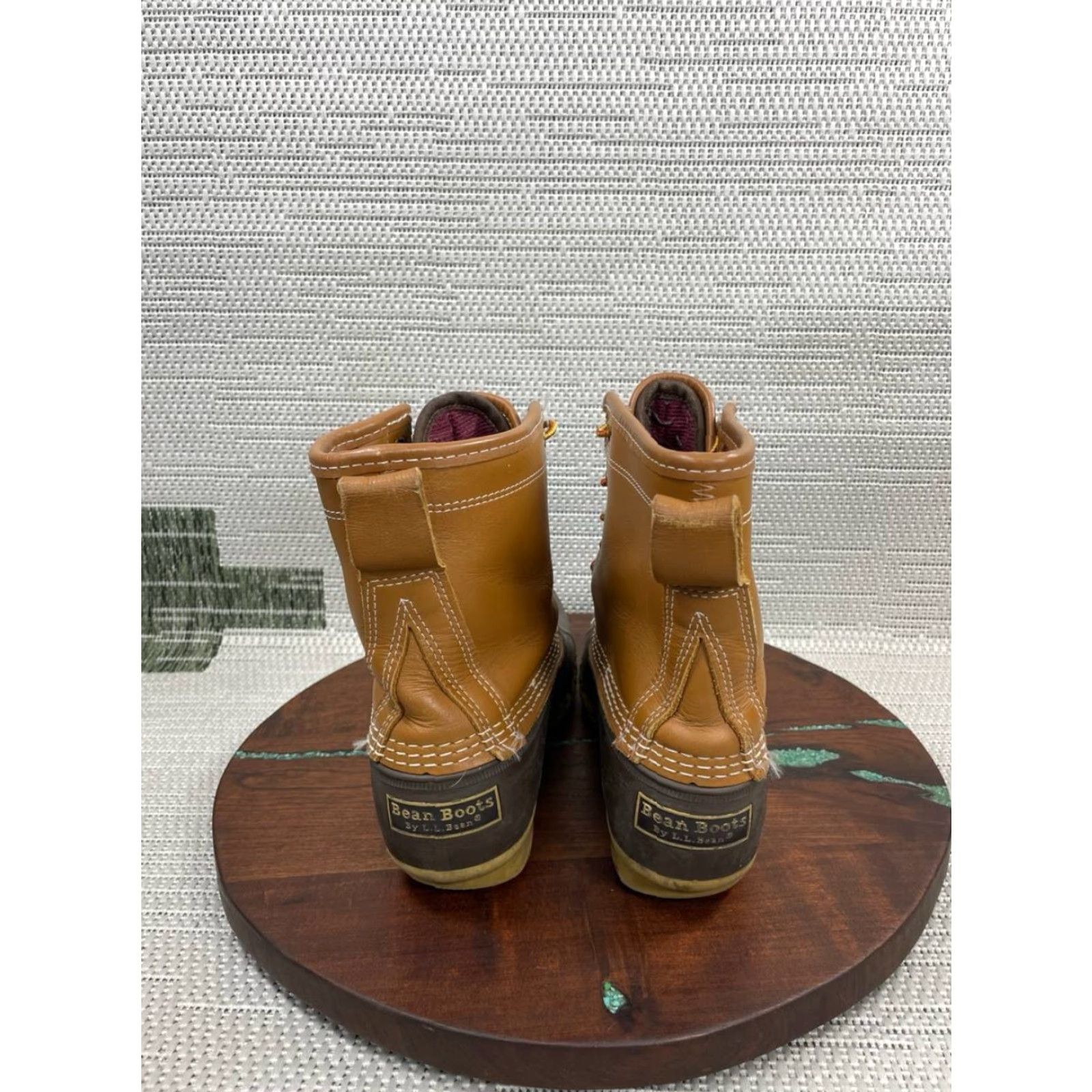 Vintage L.L.Bean Boots Women 8 M Gore-tex Brown Leather Lace Up Ankle Duck USA Made Boots Size US 8 / IT 38 - 6 Thumbnail