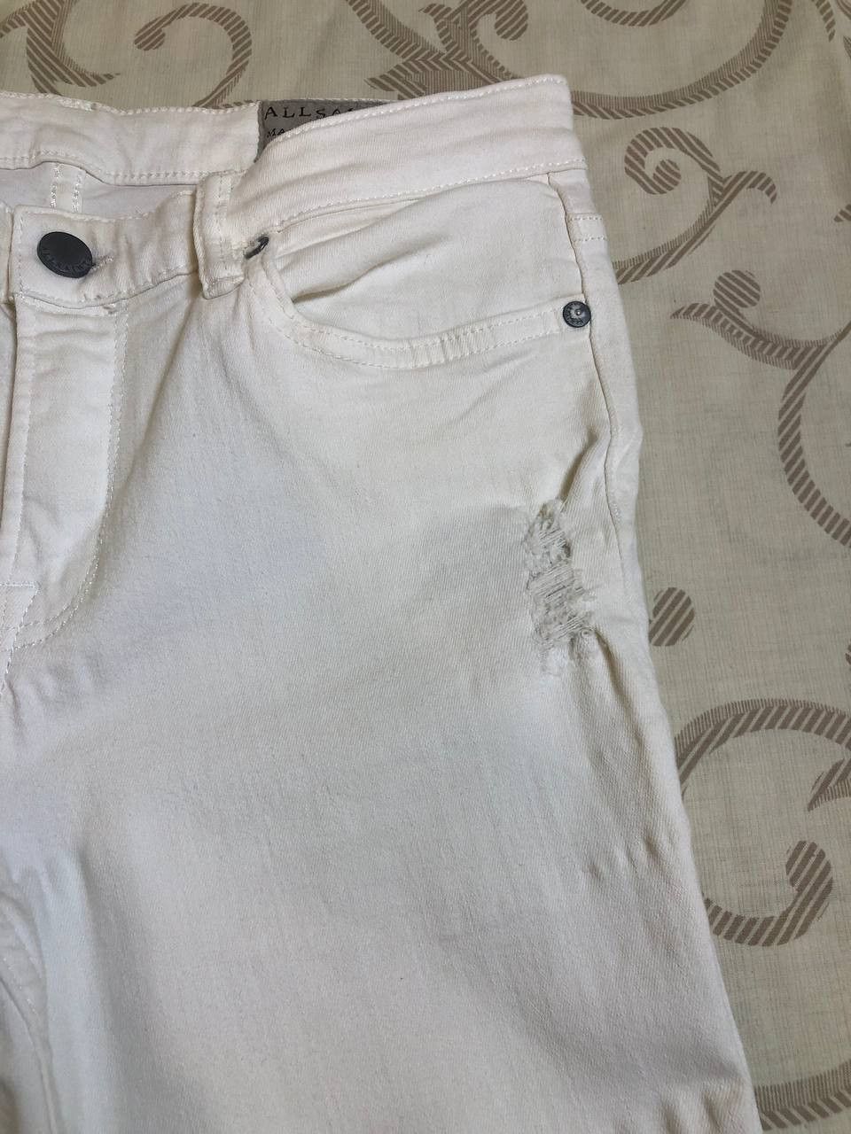 Allsaints ALL SAINTS Women's Fit skinny Distressed jeans white Size 28" / US 6 / IT 42 - 7 Thumbnail