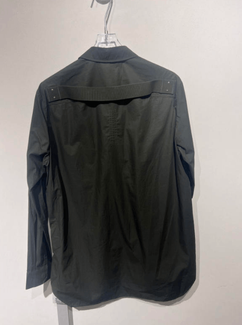 Rick Owens Rick Owens Dark Olive Utility Long Sleeve Shirt Size US M / EU 48-50 / 2 - 2 Thumbnail