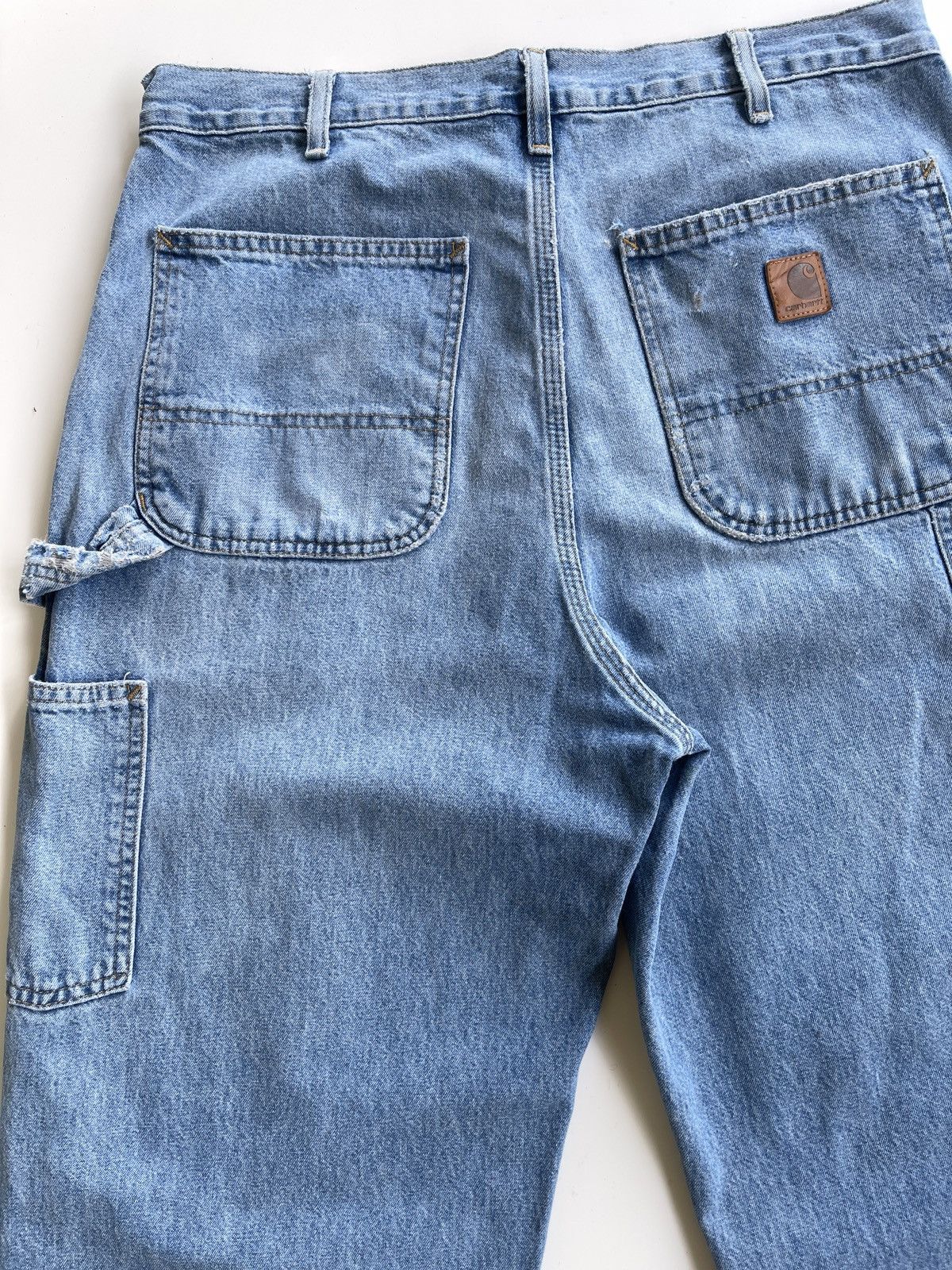 Carhartt Vintage Carhartt Carpenter Distressed Denim Size US 32 / EU 48 - 9 Thumbnail