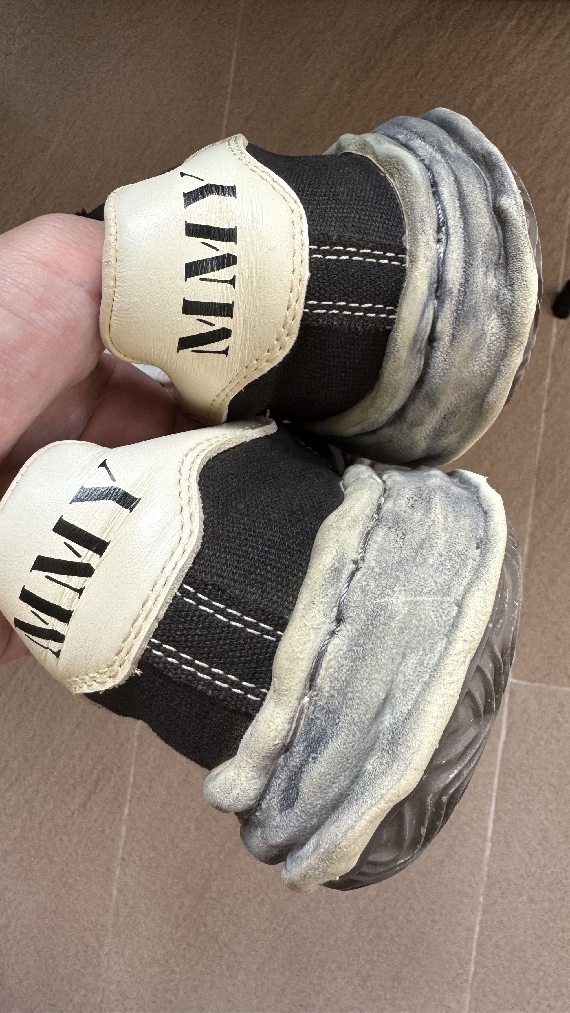 Maison MIHARA YASUHIRO Black/Blue Blakey Sneakers Size US 6.5 / EU 39-40 - 2 Thumbnail