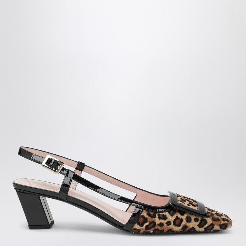 Roger Vivier Roger Vivier Belle Vivier Leopard Print Pony Skin Slingback Size US 6 / IT 36 - 1 Thumbnail