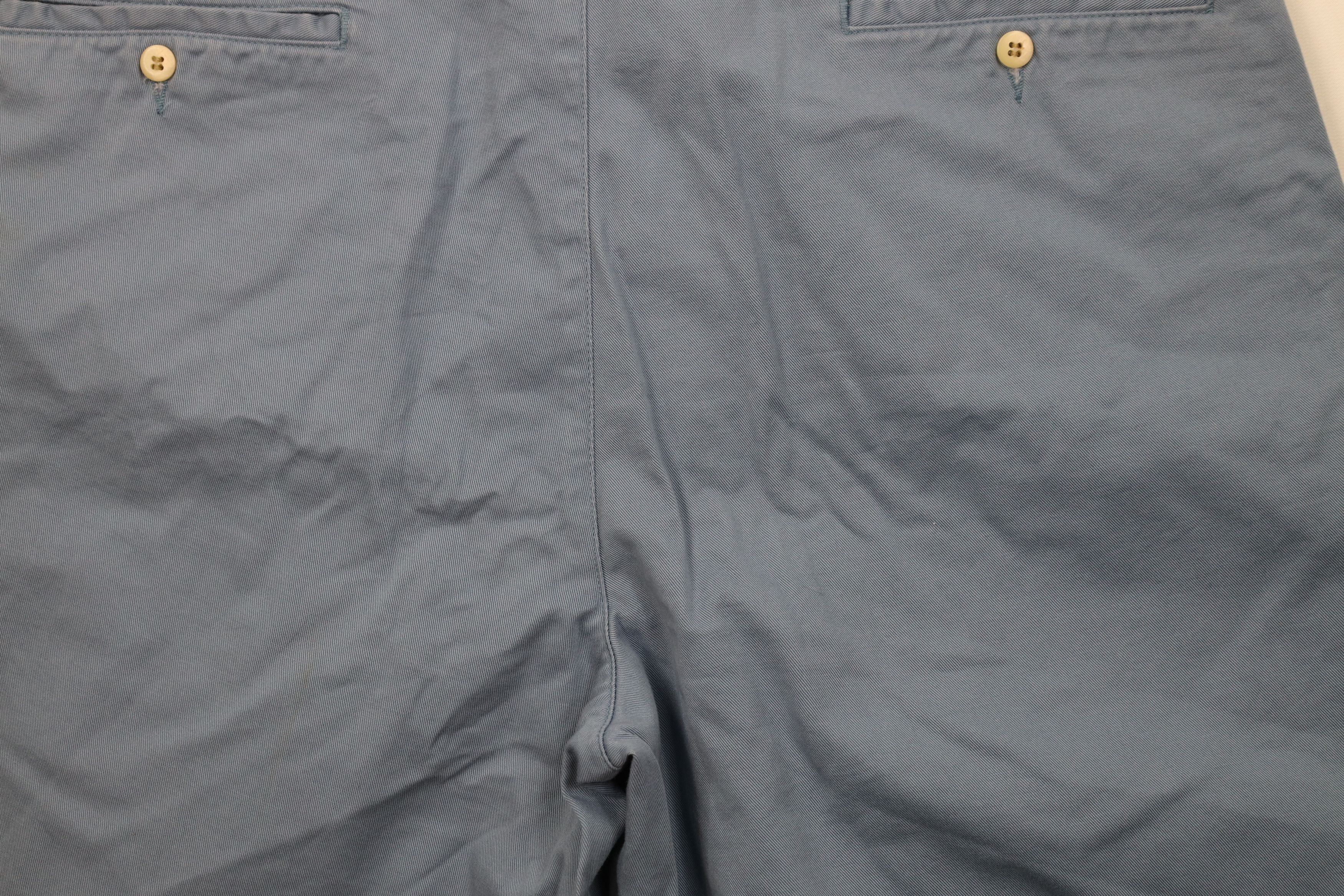 Ralph Lauren Vintage 90s Ralph Lauren Golf Chino Shorts Blue Cotton Size US 36 / EU 52 - 11 Thumbnail