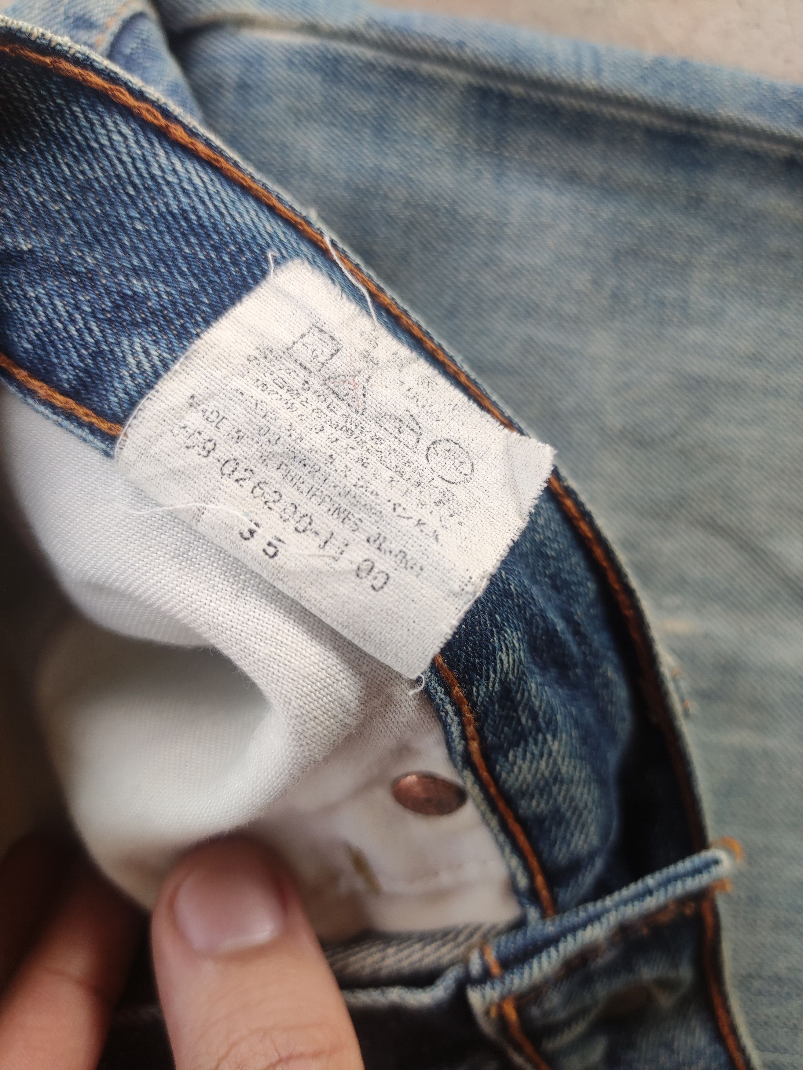 Japanese Brand Vintage Levis Japan Jean Distressed Faded Denim Pants Size US 30 / EU 46 - 9 Thumbnail