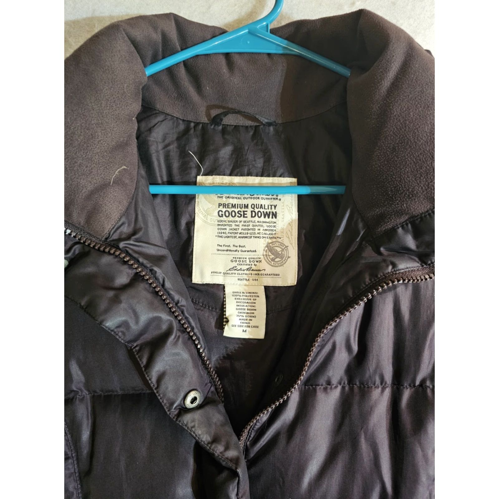 Eddie Bauer Eddie Bauer Premium Quality Goose Down Puffer Jacket Womens Med Plum Purple Size M / US 6-8 / IT 42-44 - 3 Thumbnail