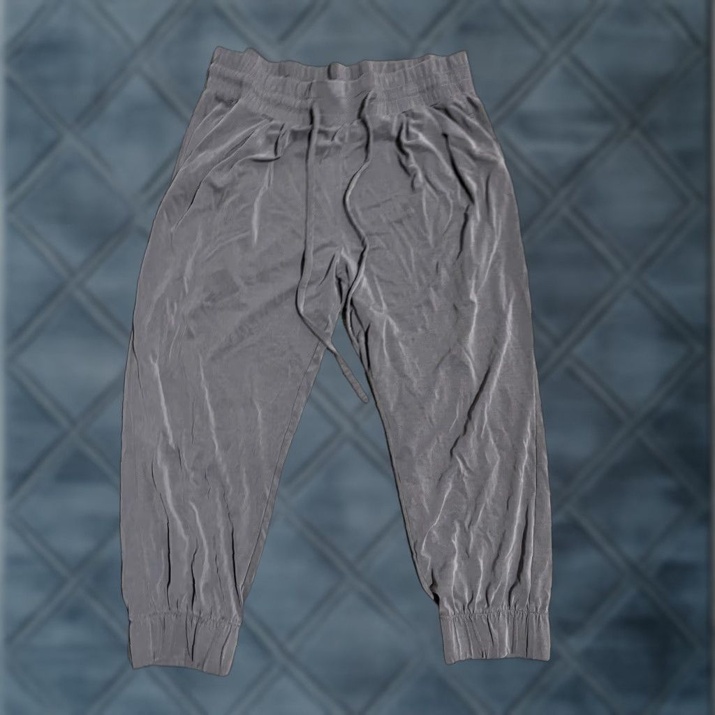 Gap Vintage GAP Womens Track Pants Petite Large Gray Solid Activewear Size 36" / US 14 / IT 50 - 1 Thumbnail