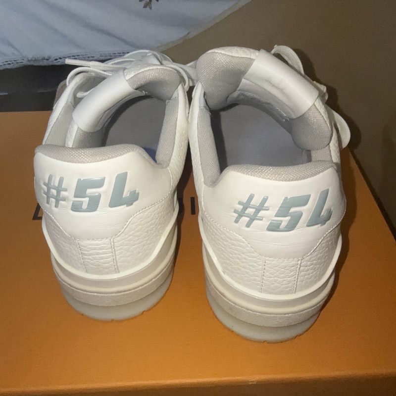 Louis Vuitton Louis Vuitton White Leather Trainer Sneakers -2508 Size US 7.5 / EU 40-41 - 3 Thumbnail